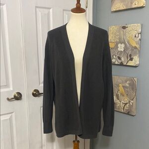 Lululemon Women's Dark Gray Open Front Sweater Size 2